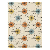 Sputnik Starburst Flowers Retro Tafelkleed (Voorkant)