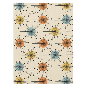 Sputnik Starburst Flowers Retro Tafelkleed