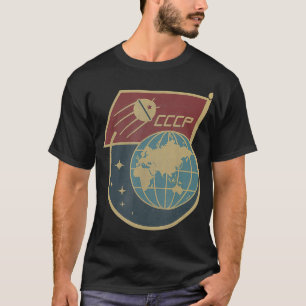 Sputnik USSR Sovjet-Unie Sovjet-Propagne T-shirt