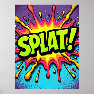 SPUUUG! Pop Art Comic Explosion Poster
