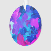SPW Electric Vibes blauw en roze Ornament (voorkant)