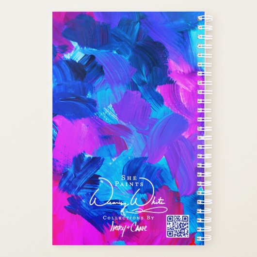 SPW Electric Vibes Kleine Maandelijkse Planner (Achterkant)