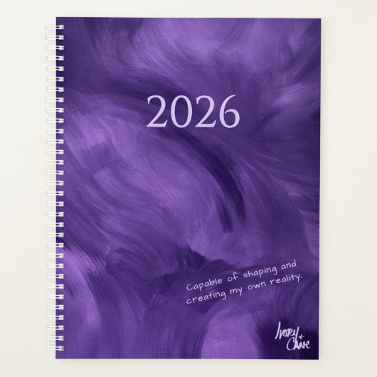 SPW Free-Flowing Violet Haze Maandelijkse Planner (Voorkant)