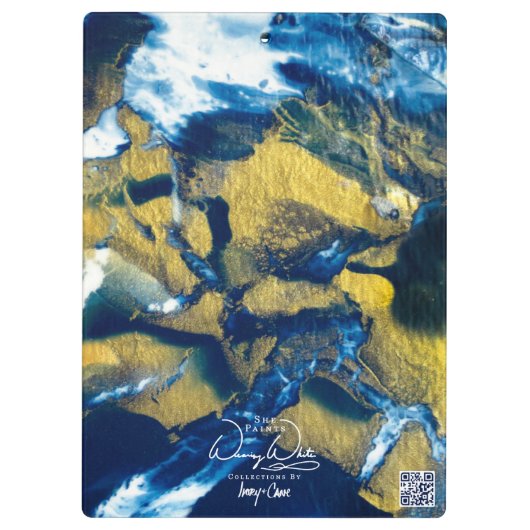 SPW Glanzend Indigo Klembord (Achterkant)