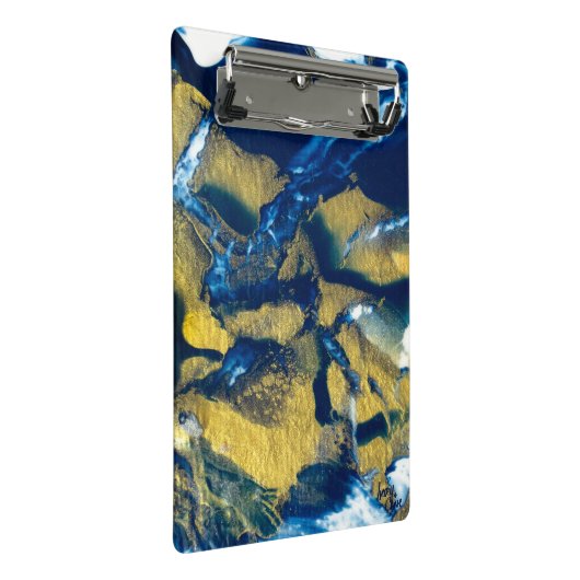 SPW Glanzend Indigo Mini Klembord (Schuin)