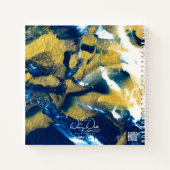 SPW Glanzende Indigo Spiraal Notitieboek (Achterkant)