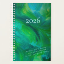 SPW Green met Envy Small Monthly Planner