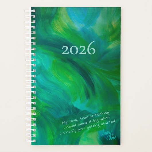 SPW Green met Envy Small Monthly Planner (Voorkant)