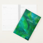 SPW Green met Envy Small Monthly Planner (Display)