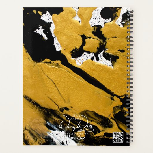 SPW Ignited Soul Black & Gold Groot Maandelijks Planner (Achterkant)