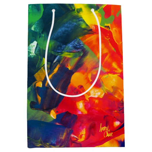 SPW psychedelische spiraal Medium Cadeauzakje (Voorkant)