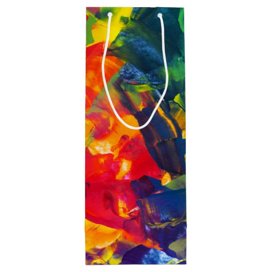 SPW psychedelische spiraal Wijn Cadeautas (Achterkant)