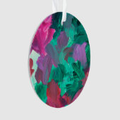SPW Touch of Jewel Tones groen en roze Ornament (voorkant)