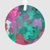 SPW Touch of Jewel Tones groen en roze Ornament (achterkant)