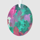 SPW Touch of Jewel Tones groen en roze Ornament (voorkant)