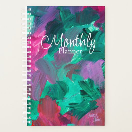 SPW Touch of Jewel Tones Kleine Maandelijkse Plann Planner (Voorkant)