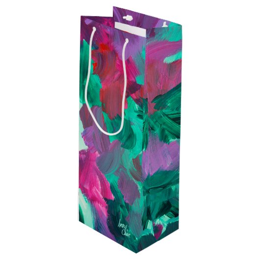SPW Touch of Jewel Tones Wijn Cadeautas (Voorkant Gekanteld)