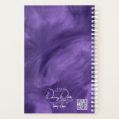 SPW Vrij-vloeiende Violette Haze Kleine Maandelijk Planner (Achterkant)