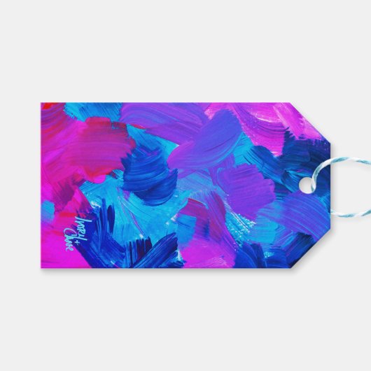 SPWW Elektrische Vibes Cadeaulabel (Voorkant (Horizontaal))