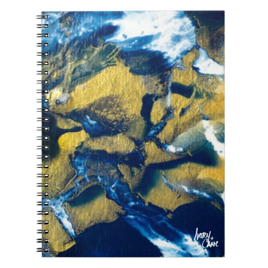 SPWW Gleaming Indigo Spiral Journal Notitieboek (Voorkant)