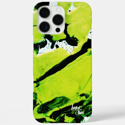 SPWW Keylime n' Slime Groen & Zwart Abstract Case-Mate iPhone Case (Achterkant)