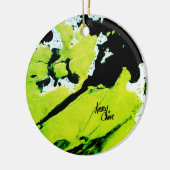 SPWW Keylime n' Slime Groen & Zwart Abstract Keramisch Ornament (Links)