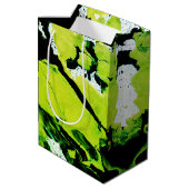 SPWW Keylime n' Slime Groen & Zwart Abstract Medium Cadeauzakje (Achterkant Gekanteld)