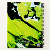 SPWW Keylime n' Slime Groen & Zwart Abstract Notitieboek (Achterkant)