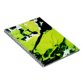 SPWW Keylime n' Slime Groen & Zwart Abstract Notitieboek (Rechterzijde)