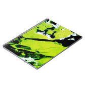 SPWW Keylime n' Slime Groen & Zwart Abstract Notitieboek (Linkerzijde)
