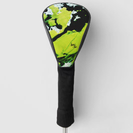 SPWW Keylime n' Slime Zwart & Groen Abstract Golfheadcover