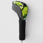 SPWW Keylime n' Slime Zwart & Groen Abstract Golfheadcover (Schuin)