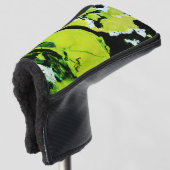 SPWW Keylime n' Slime Zwart & Groen Abstract Golfheadcover (3/4 voorkant)