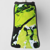 SPWW Keylime n' Slime Zwart & Groen Abstract Golfheadcover (Draai 90)