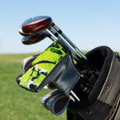 SPWW Keylime n' Slime Zwart & Groen Abstract Golfheadcover (Insitu)