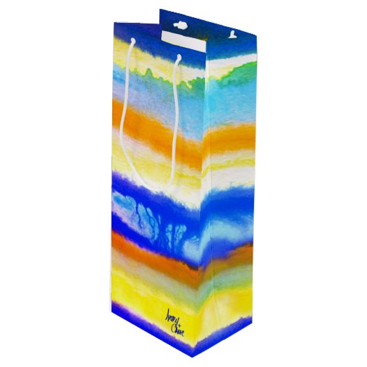 SPWW Onder de Horizon Wijn Cadeautas (Voorkant Gekanteld)