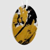 SPWW ontstoken Soul Black en Gold Abstract Ornament (voorkant)