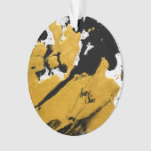 SPWW ontstoken Soul Black en Gold Abstract Ornament (voorkant)