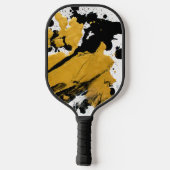 SPWW ontstoken Soul Black en Gold Abstract Pickleball Paddle (Achterkant)