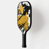 SPWW ontstoken Soul Black en Gold Abstract Pickleball Paddle (Links)