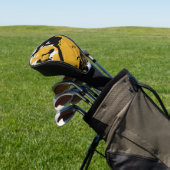 SPWW ontstoken Soul Black & Gold Abstract Golfheadcover (Insitu)