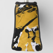 SPWW ontstoken Soul Black & Gold Abstract Golfheadcover (Draai 90)