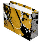 SPWW ontstoken Soul Black & Gold Abstract Groot Cadeauzakje (Achterkant Gekanteld)