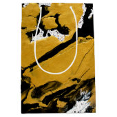 SPWW ontstoken Soul Black & Gold Abstract Medium Cadeauzakje (Voorkant)