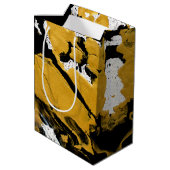 SPWW ontstoken Soul Black & Gold Abstract Medium Cadeauzakje (Achterkant Gekanteld)