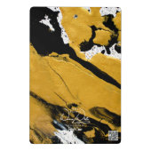 SPWW ontstoken Soul Black & Gold Abstract Mini Klembord (Achterkant)