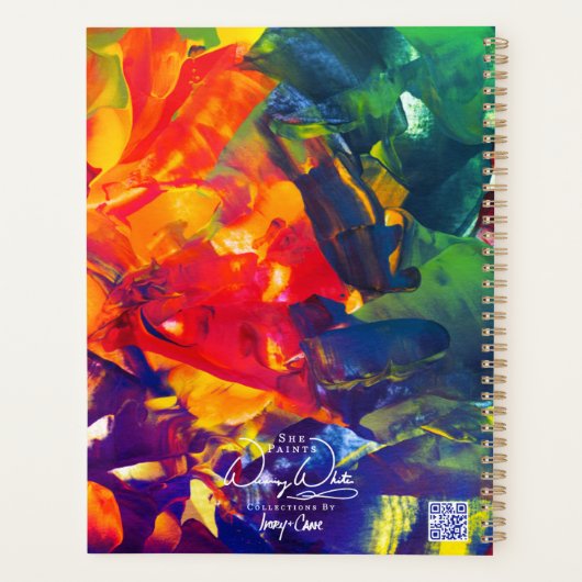 SPWW Psychedelic Spiral Grote Maandelijkse Planner (Achterkant)