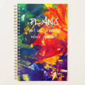 SPWW Psychedelic Spiral Kleine Maandelijkse Planne Planner (Voorkant)