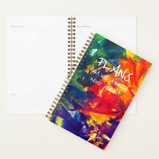 SPWW Psychedelic Spiral Kleine Maandelijkse Planne Planner (Display)