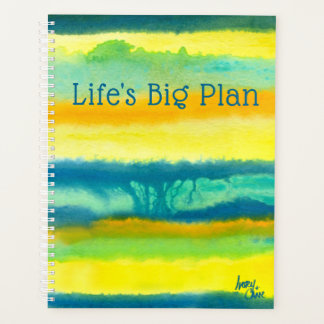 SPWW Tangoed Tiers Blauwgroen en Sinaasappel Grote Planner